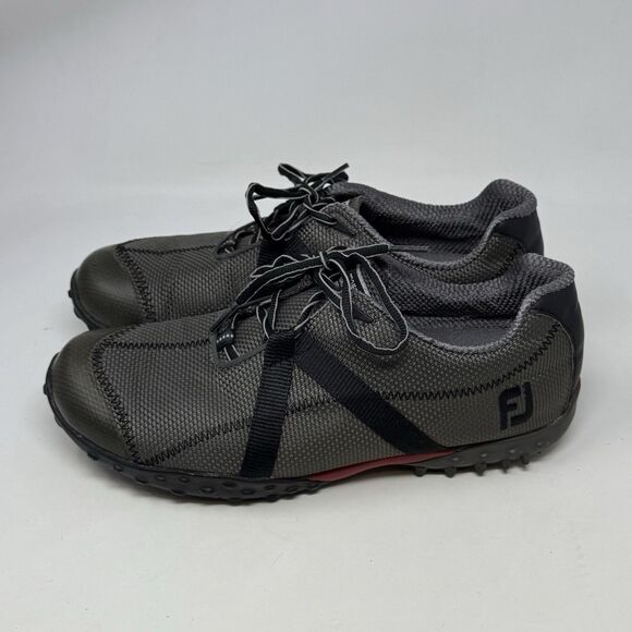 Footjoy M Project Golf Shoes Mens 8 W Wide Gray Black Spikeless 55247 - Picture 4 of 15